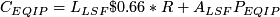Formula for calculating the installation cost share