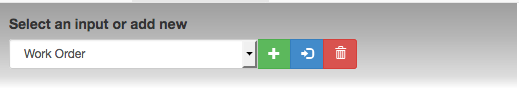 Screenshot of the toolbar that allows users to add, save, or delete a scenario